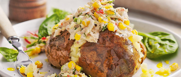 Baked Potato With Chicken Mayo 