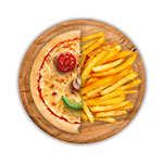 Kids 7" Pizza & Chips 