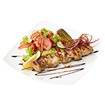Chicken Kebab On Grill 