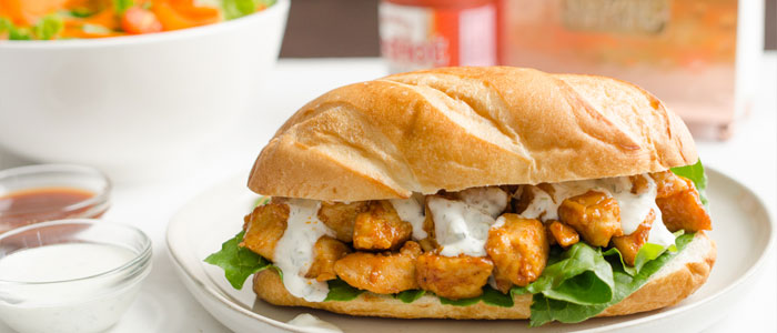 Spicy Chicken Hoagie On Chapati 