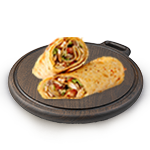 Chicken Tikka Hoagie On Chapati 